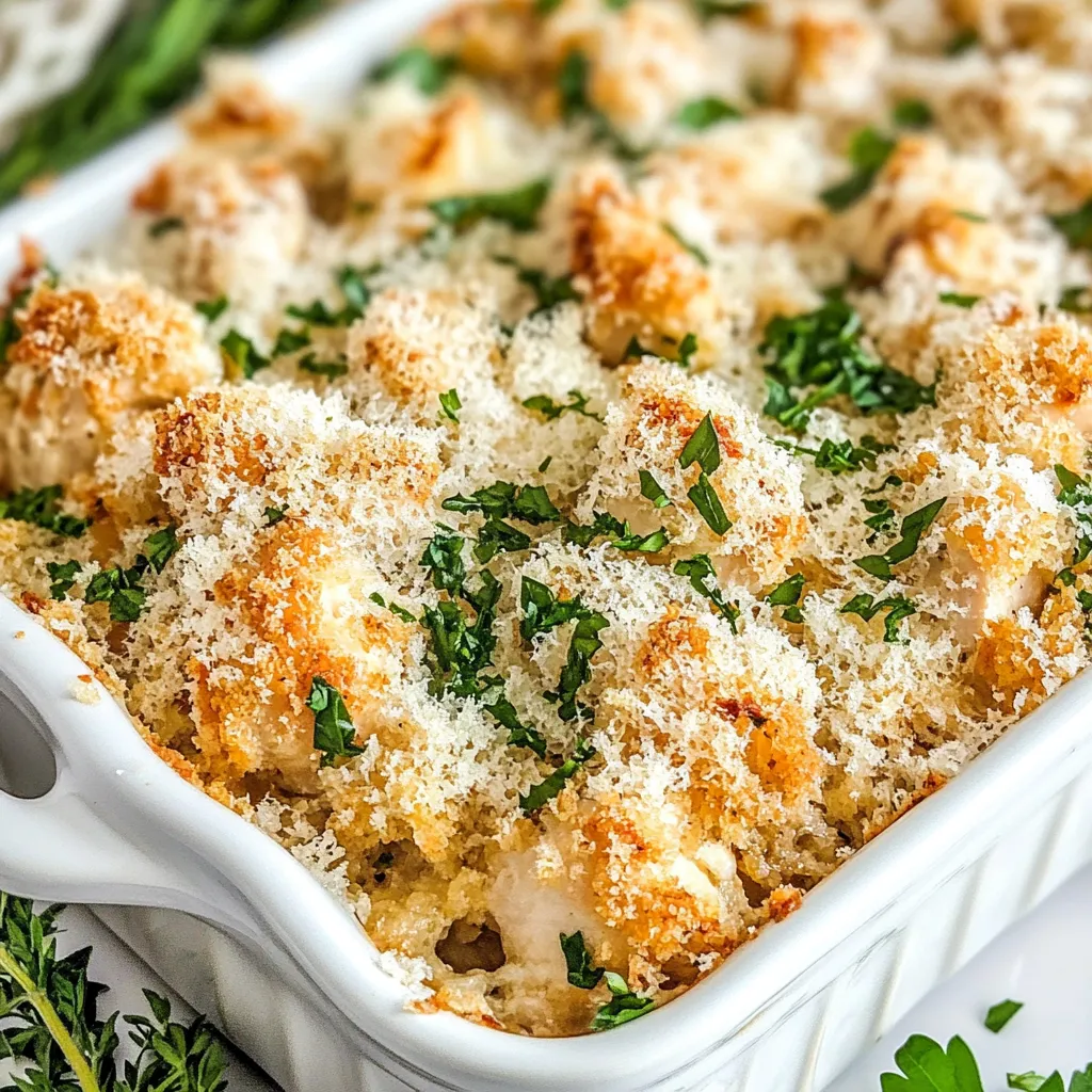 Garlic Parmesan Chicken Casserole