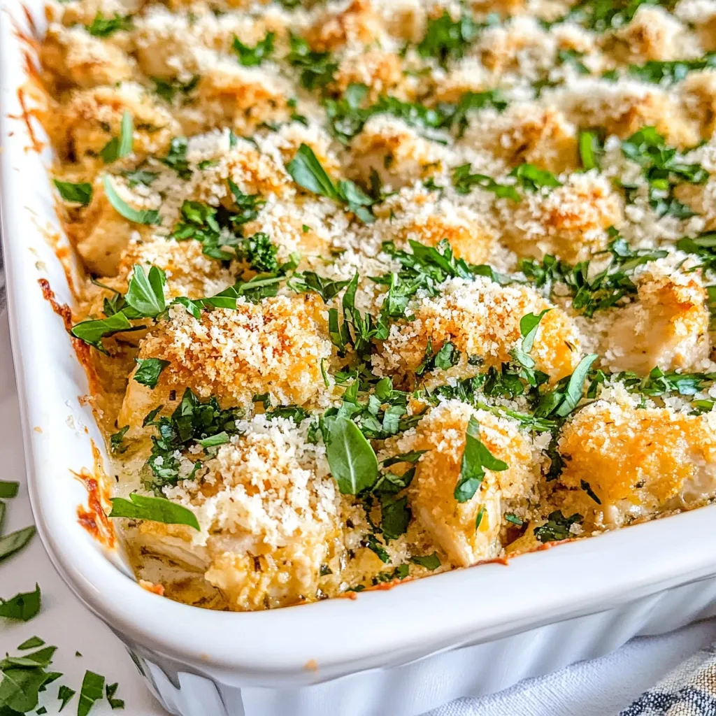 Garlic Parmesan Chicken Casserole