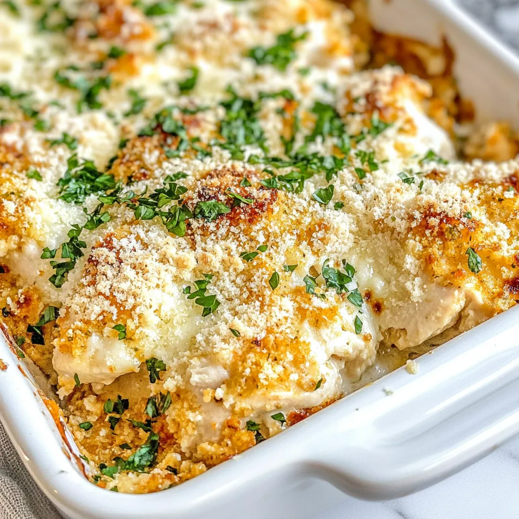 Garlic Parmesan Chicken Casserole