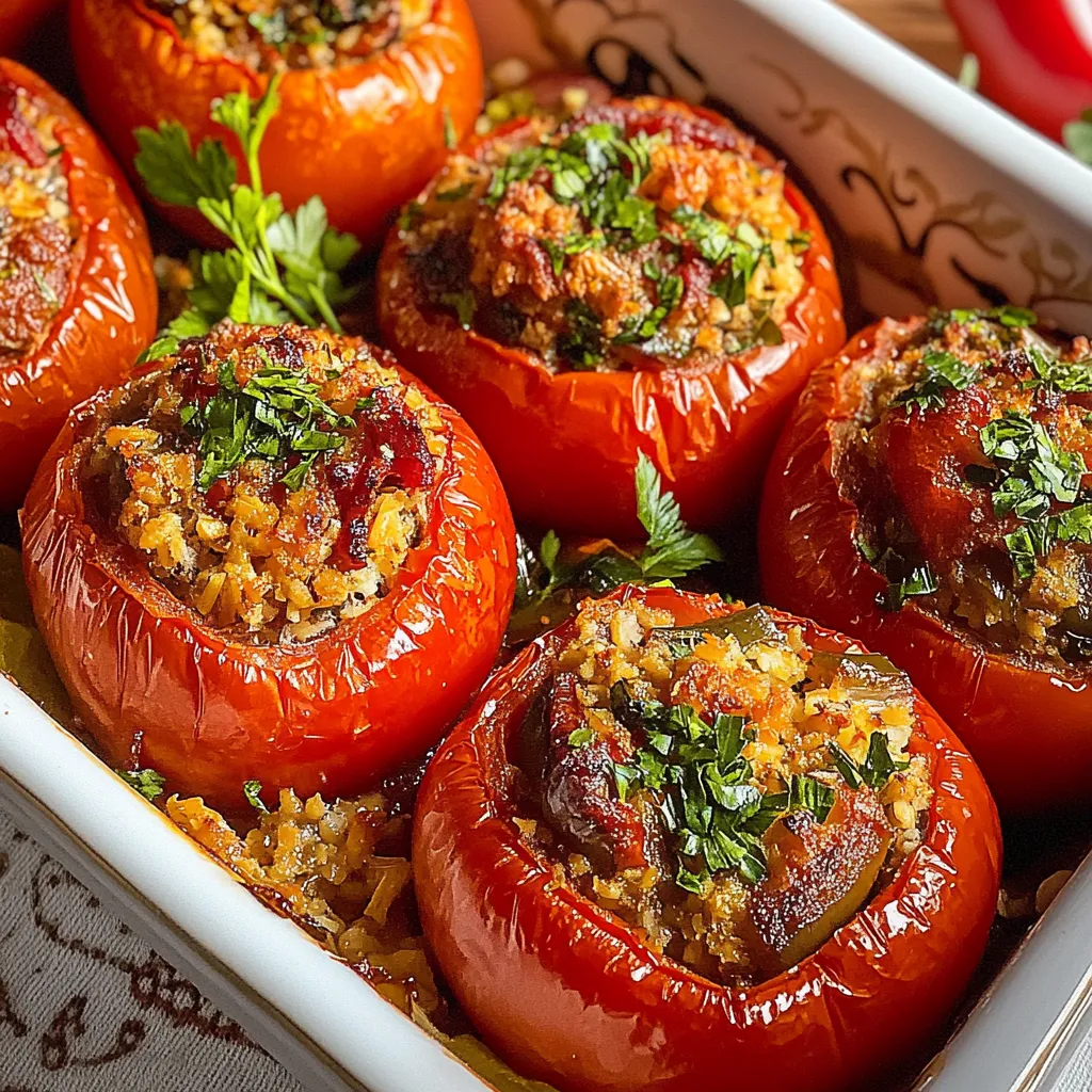 Gemista Greek Stuffed Tomatoes Peppers