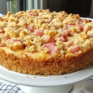 German Rhubarb Streusel Cake
