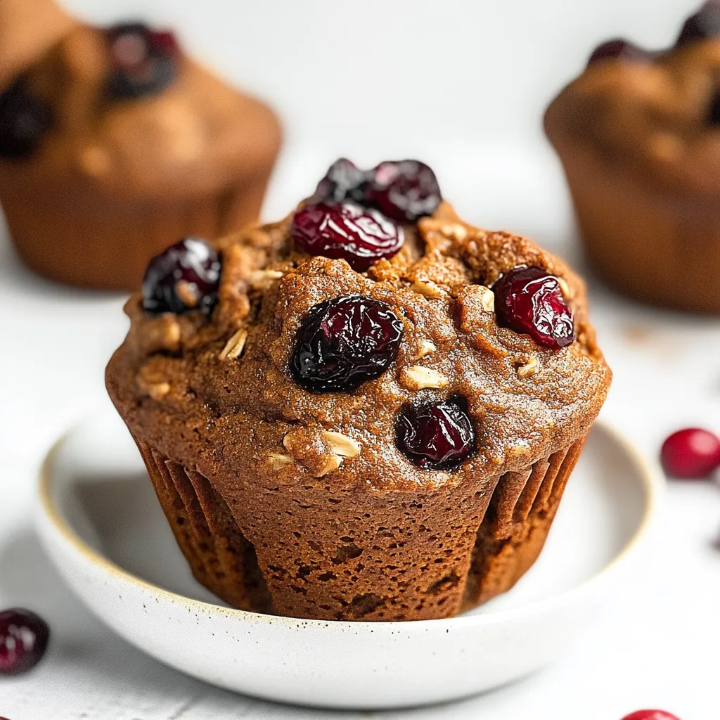 Gluten Free Pumpkin Oatmeal Muffins