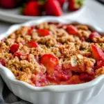 Gluten Free Strawberry Rhubarb Crumble
