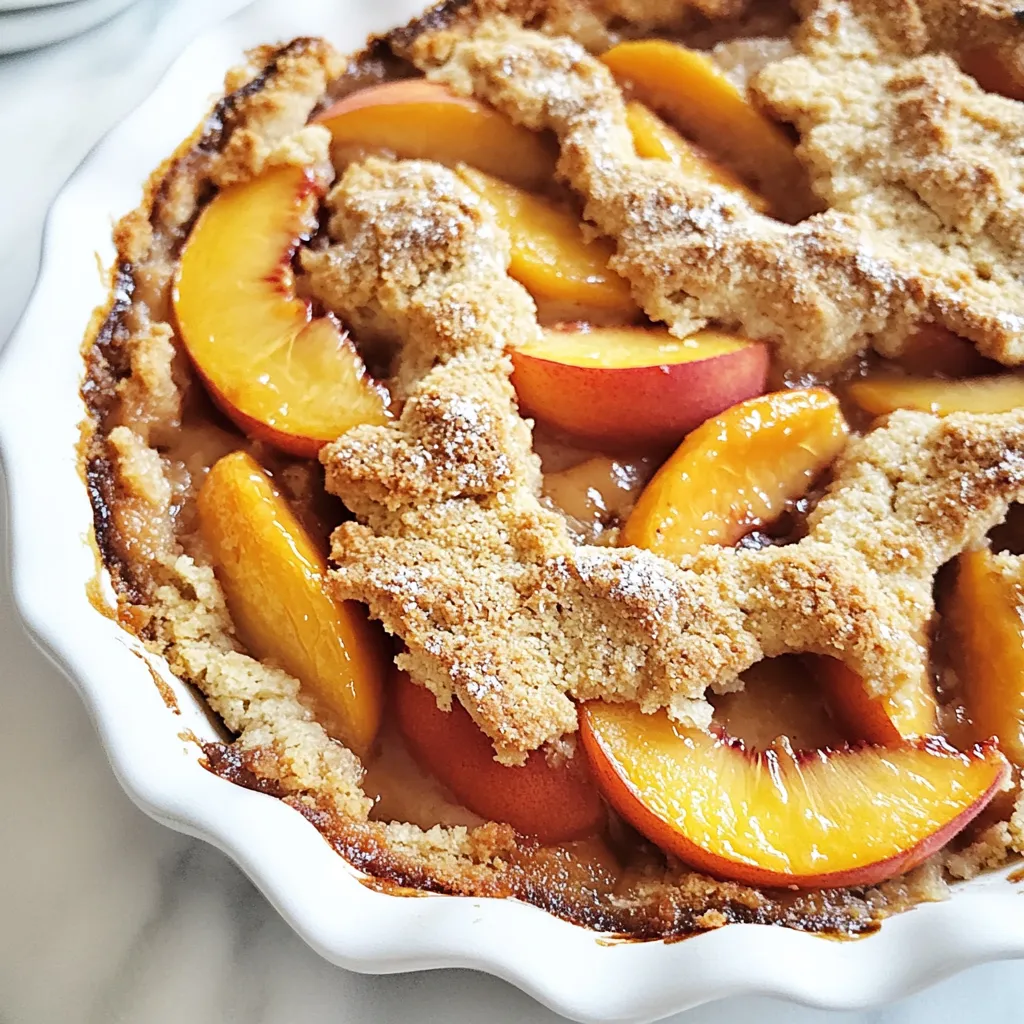 Gluten Free Vegan Peach Cobbler