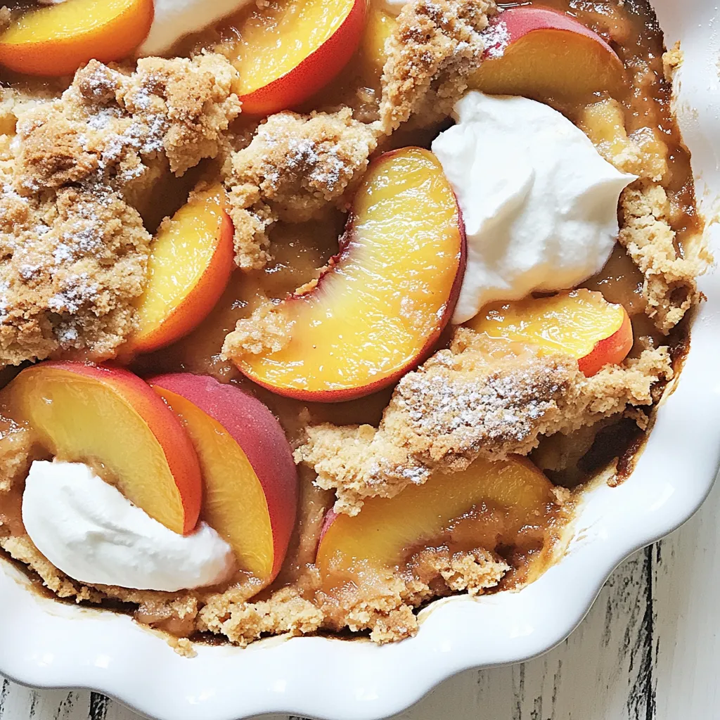 Gluten Free Vegan Peach Cobbler