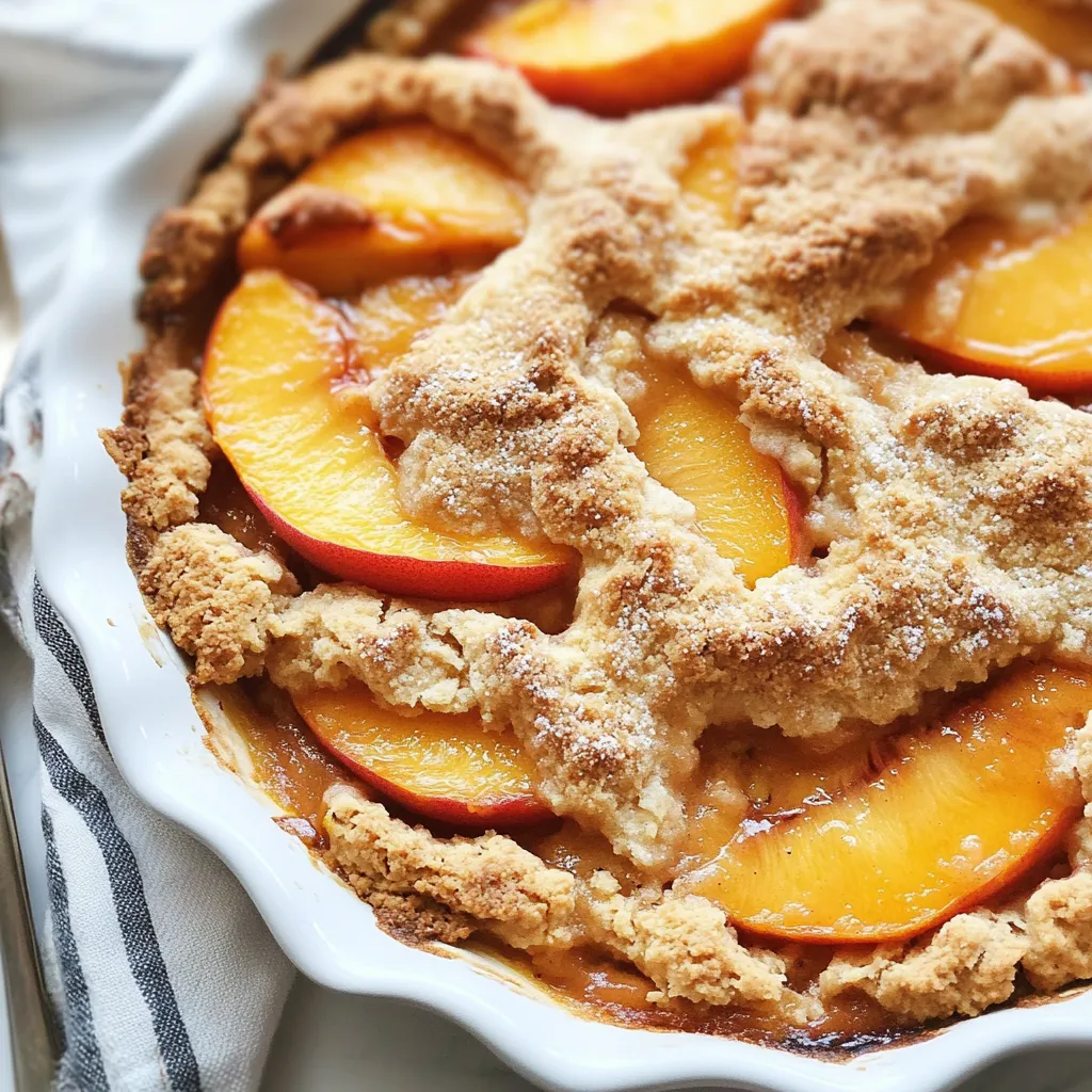 Gluten Free Vegan Peach Cobbler