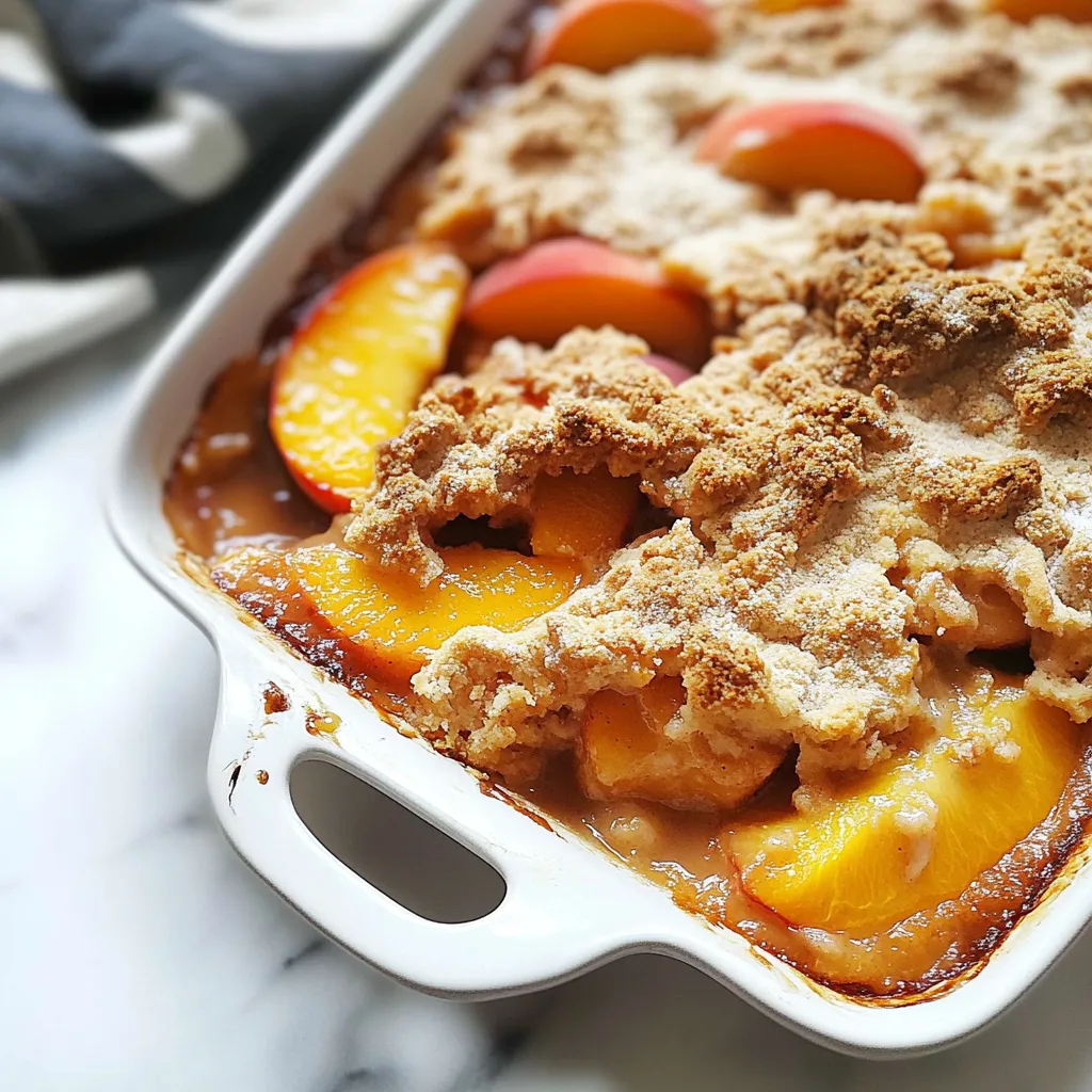 Gluten Free Vegan Peach Cobbler