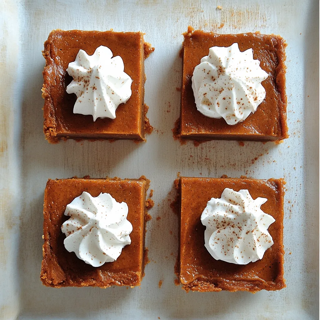 Greek Yogurt Pumpkin Pie Bars