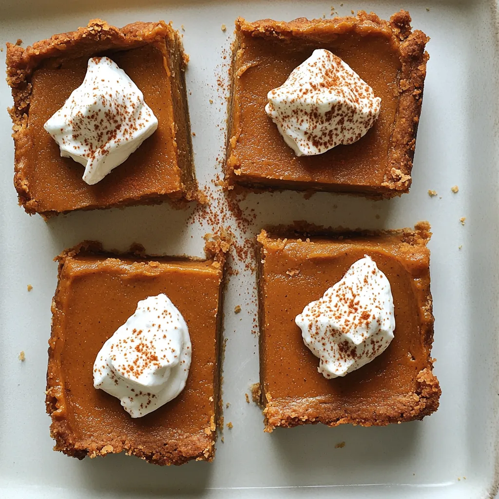 Greek Yogurt Pumpkin Pie Bars