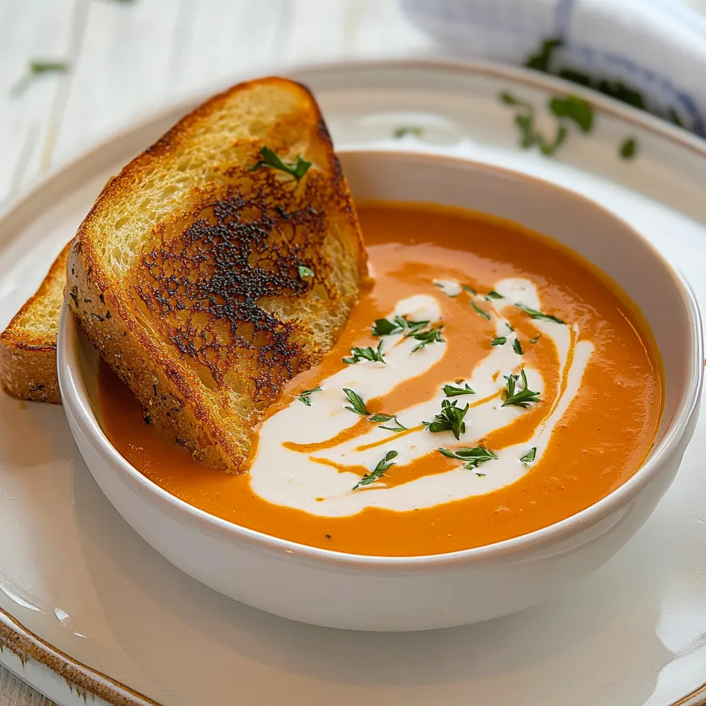 Grilled Cheese and Tomato Soup