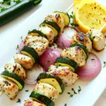 Grilled Chicken and Zucchini Kebabs