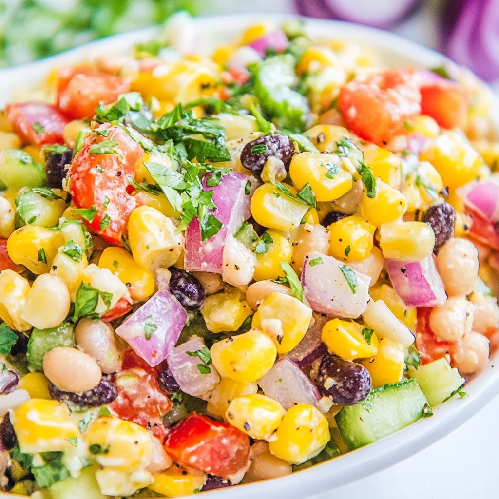 Grilled Corn and Butter Bean Salad