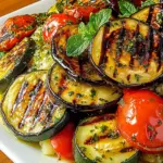 Grilled Eggplant Zucchini Salad