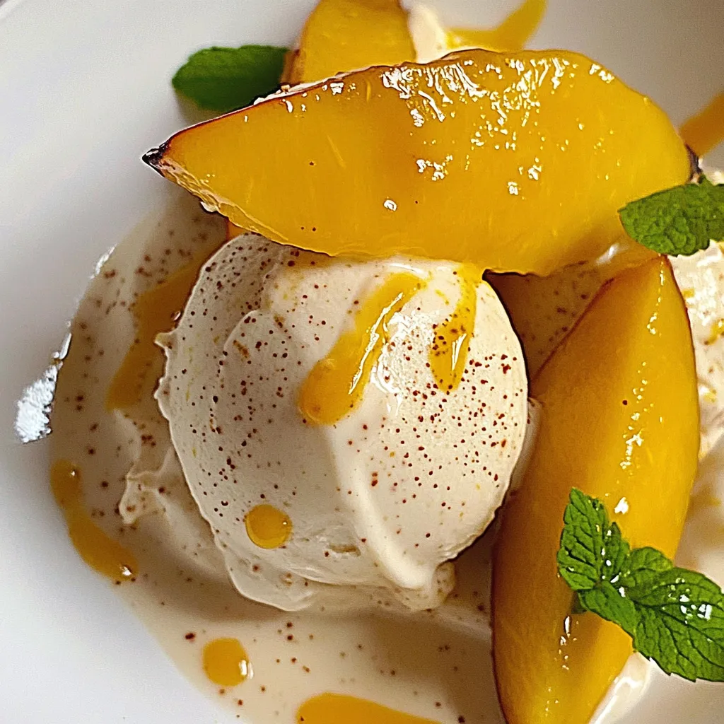 Grilled Mango Ice Cream