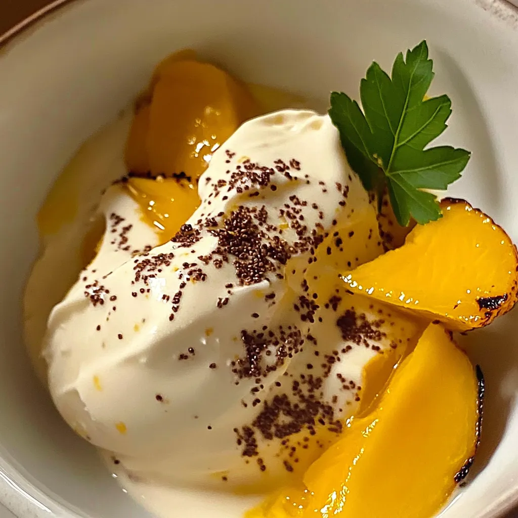 Grilled Mango Ice Cream