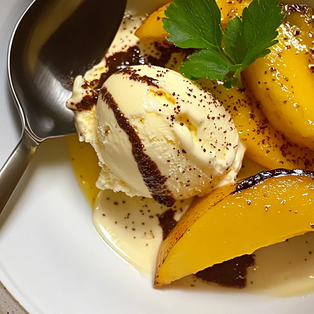Grilled Mango Ice Cream