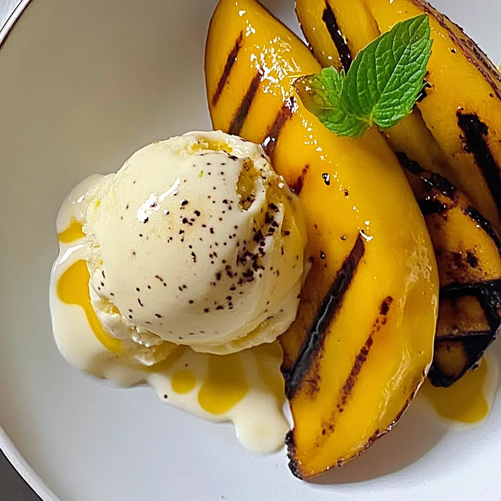 Grilled Mango Ice Cream