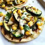 Grilled Zucchini and Corn Tostadas