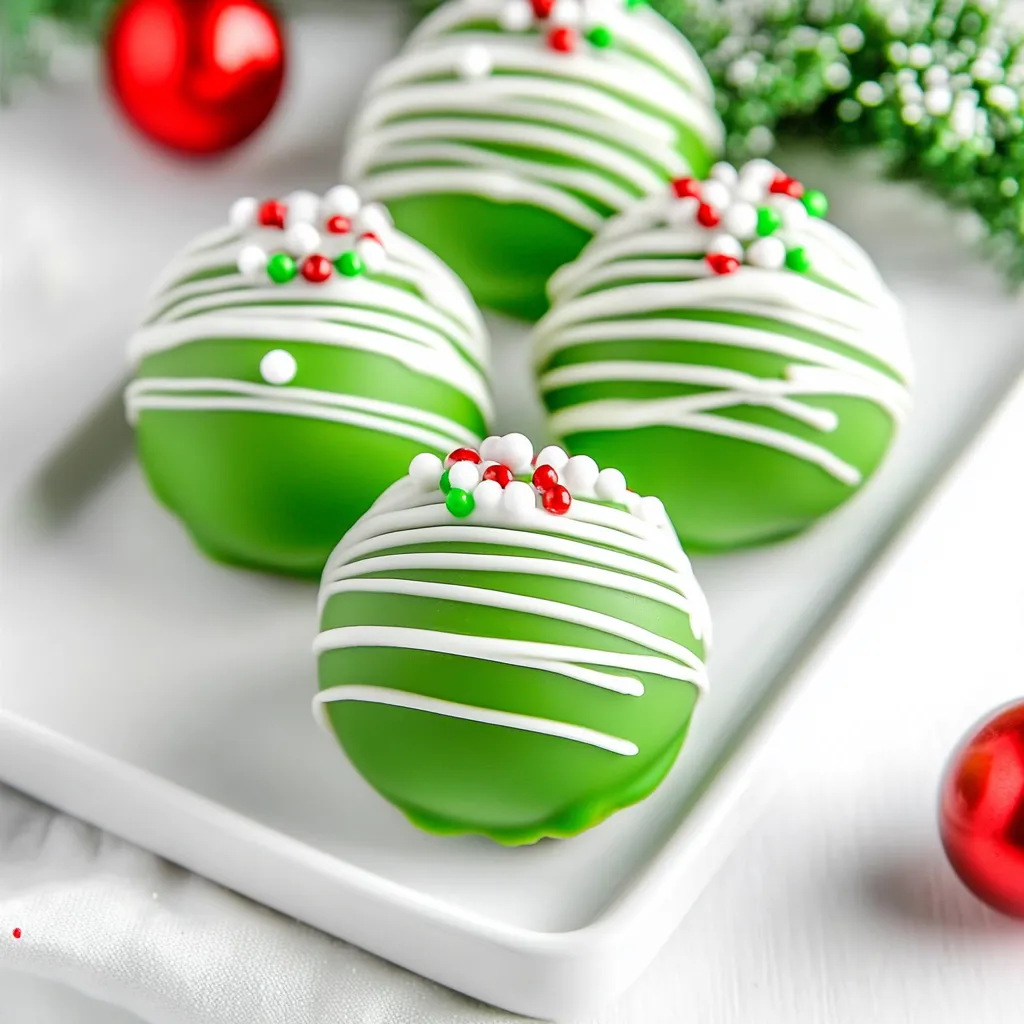 Grinch Hot Chocolate Bombs