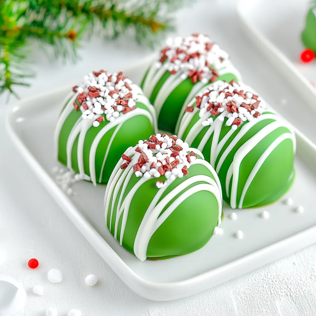 Grinch Hot Chocolate Bombs