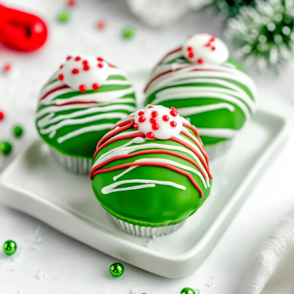 Grinch Hot Chocolate Bombs