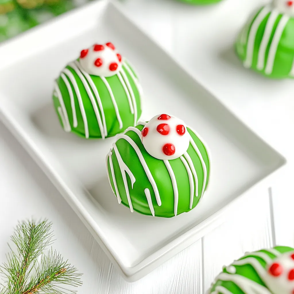 Grinch Hot Chocolate Bombs