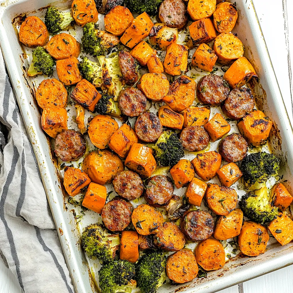 Harvest Sheet Pan Sausage and Veggies