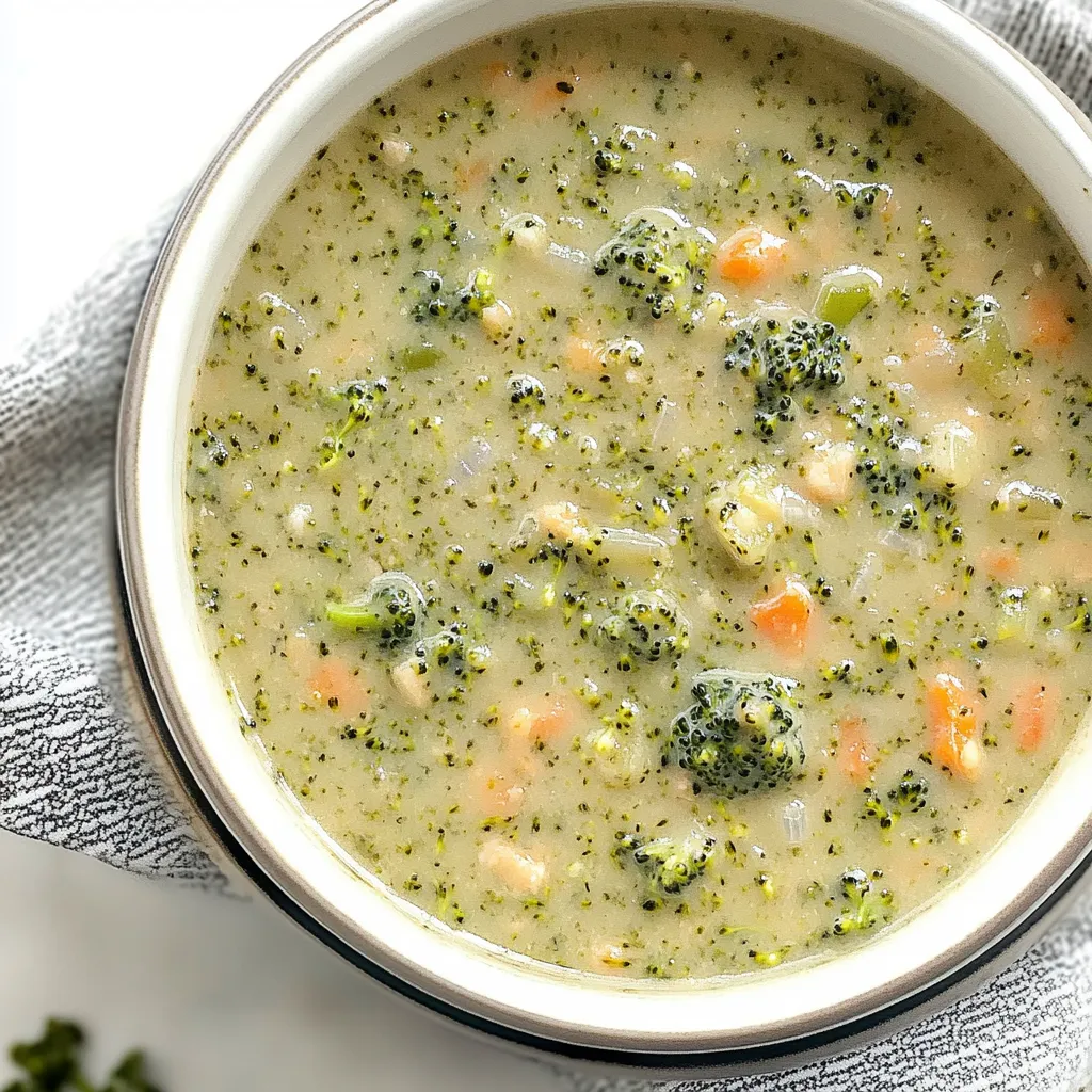 Healthy Broccoli Cheddar Soup