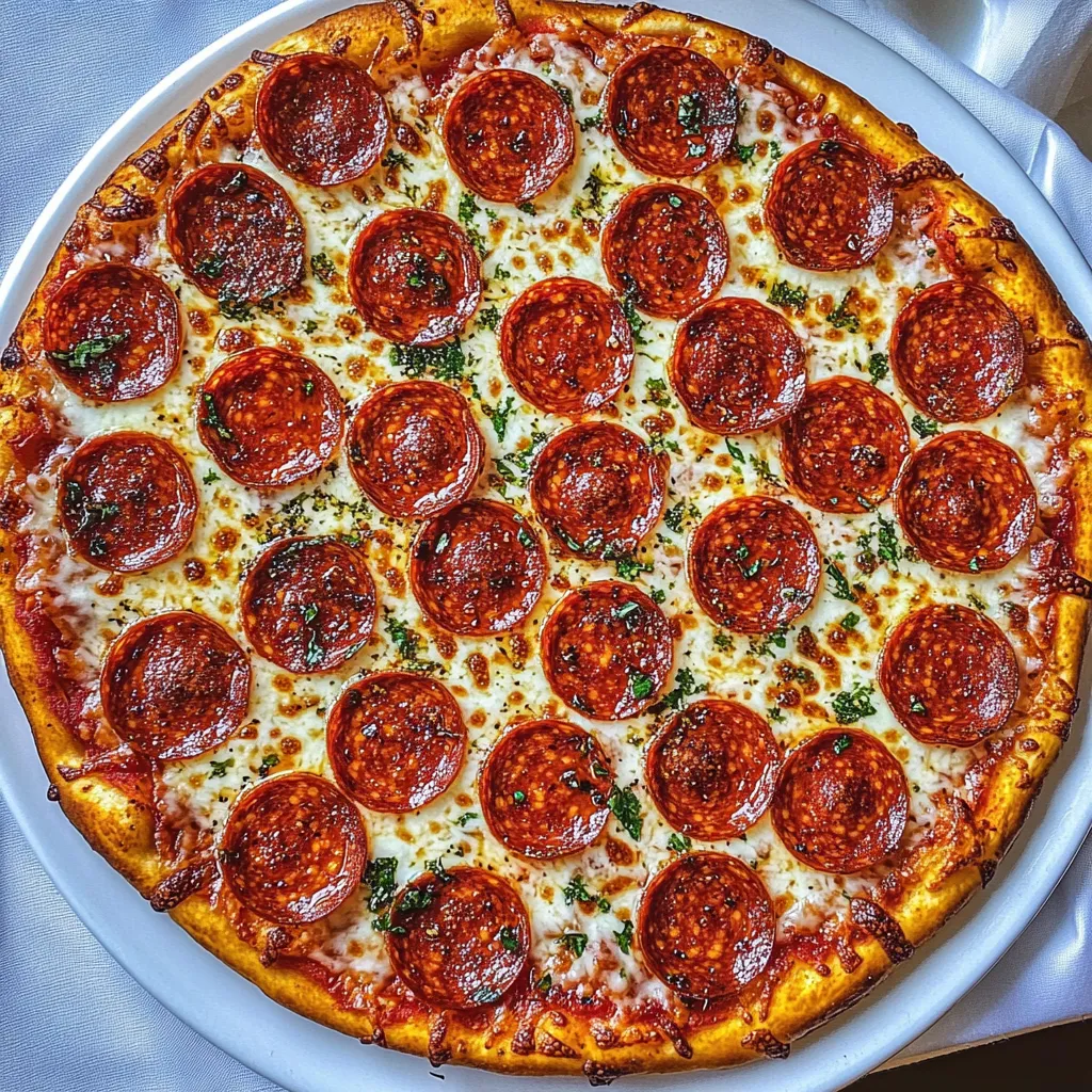 Homemade Pepperoni Pizza