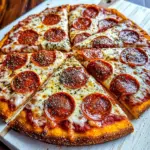 Homemade Pepperoni Pizza