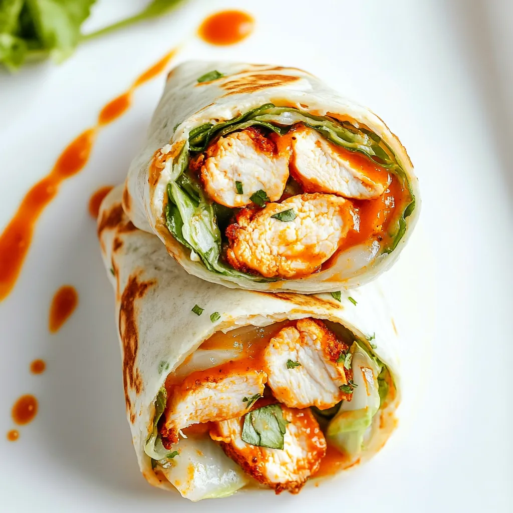 Honey Buffalo Chicken Wraps