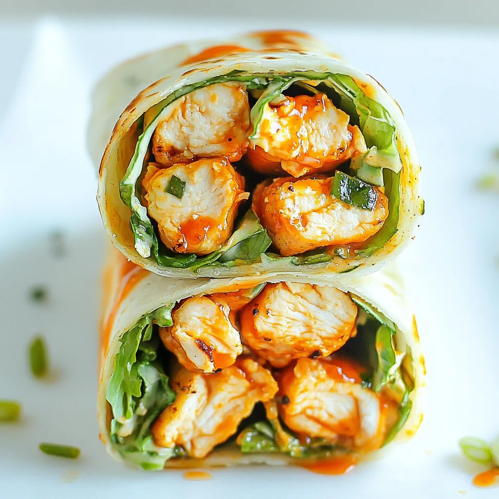 Honey Buffalo Chicken Wraps