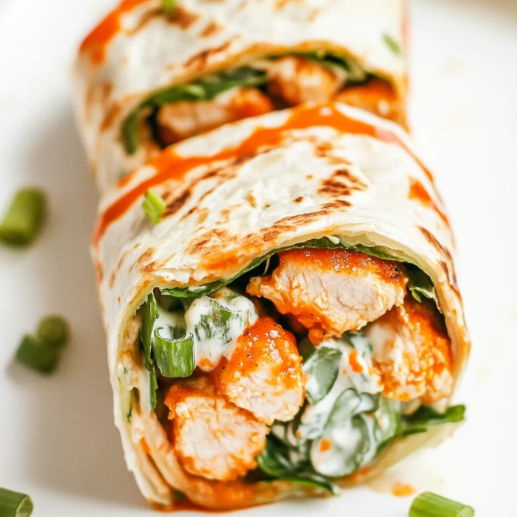 Honey Buffalo Chicken Wraps