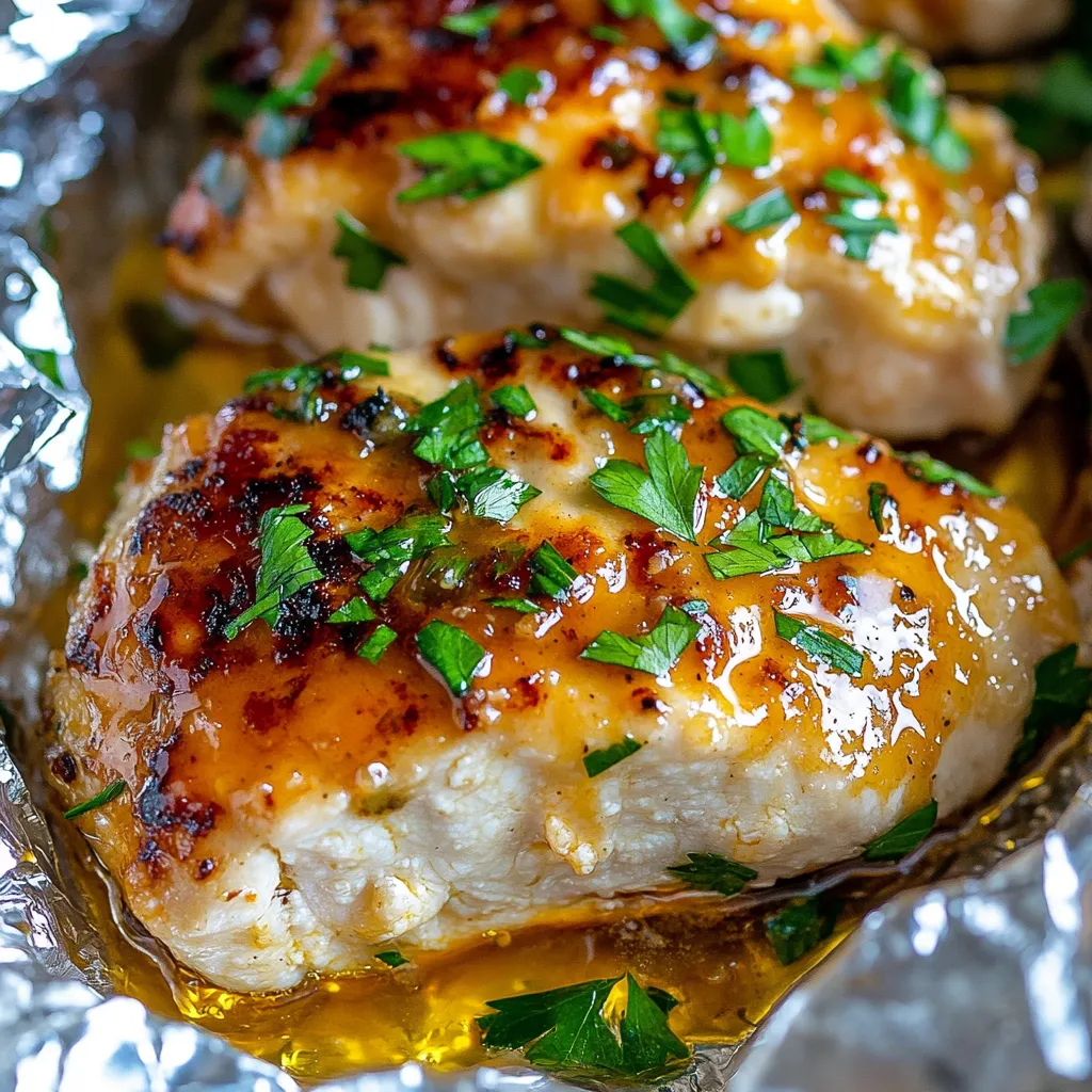 Honey Mustard Chicken Foil Packets
