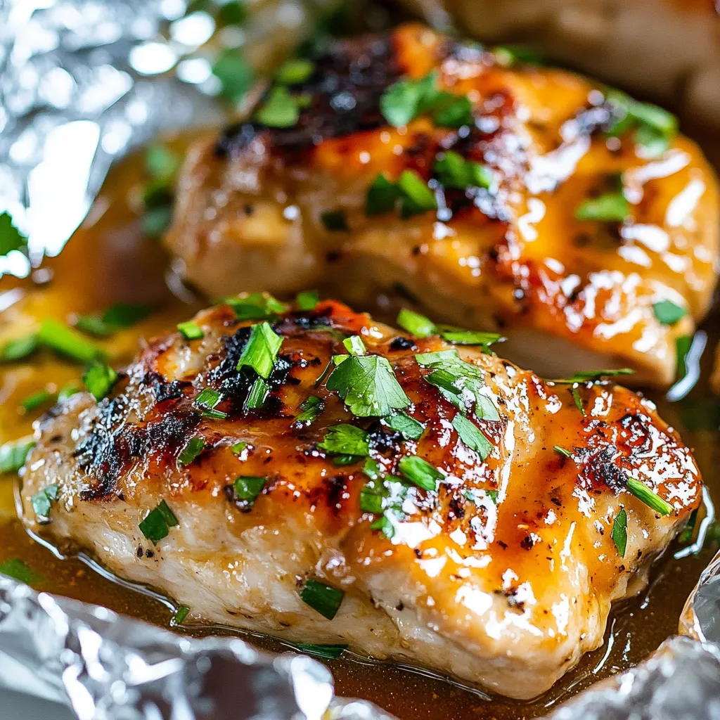 Honey Mustard Chicken Foil Packets