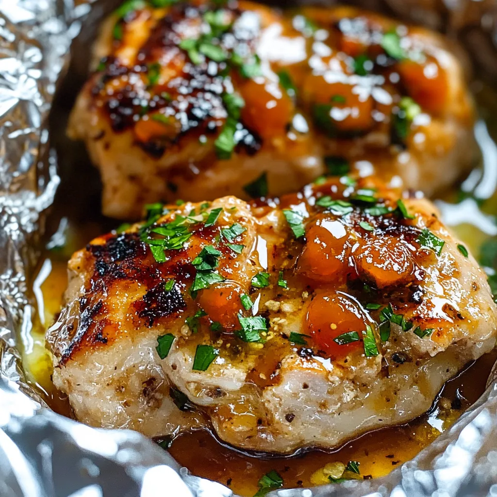 Honey Mustard Chicken Foil Packets