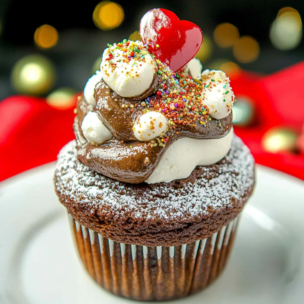 Hot Cocoa Cupcakes