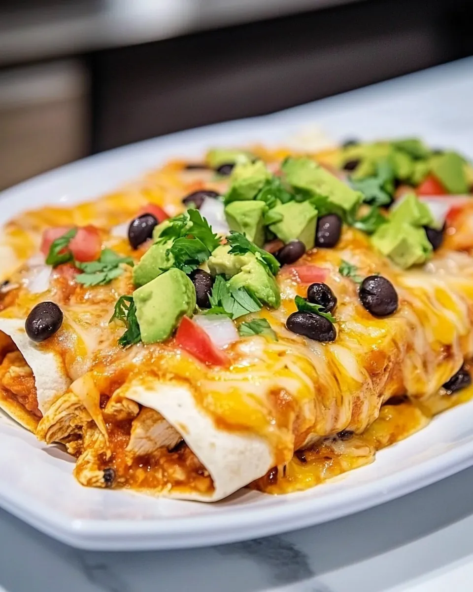 Slow Cooker Chicken Enchiladas