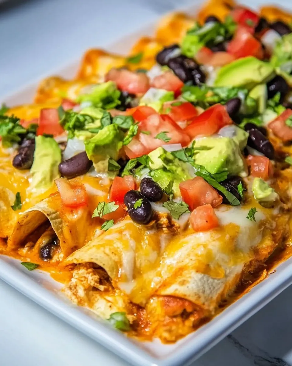 Slow Cooker Chicken Enchiladas