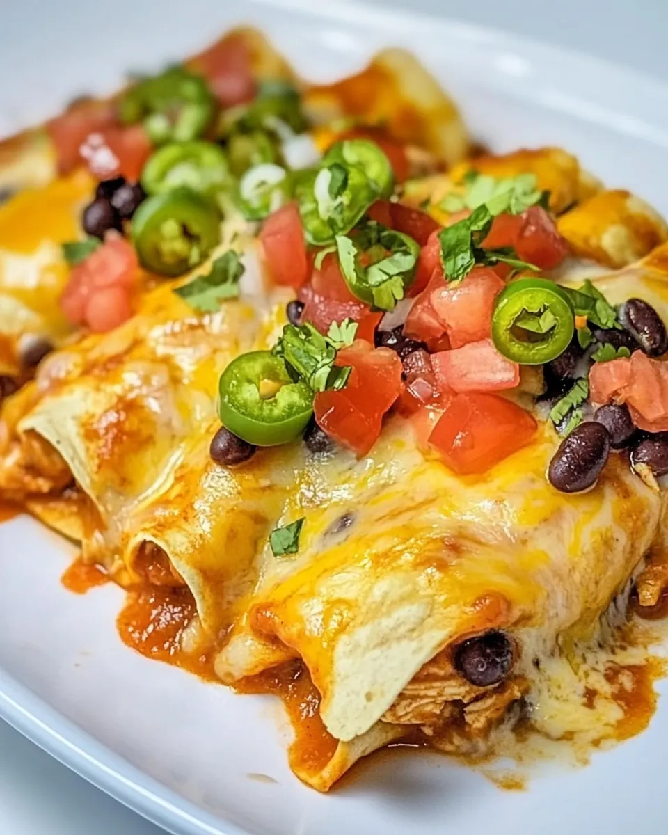 Slow Cooker Chicken Enchiladas