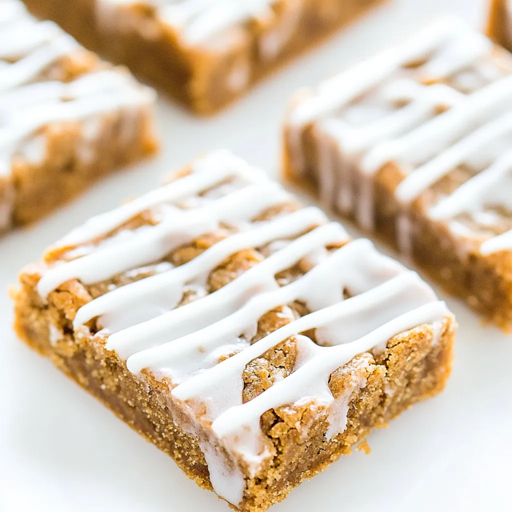 Iced Gingerbread Bars