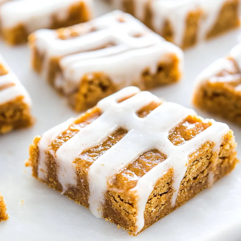 Iced Gingerbread Bars