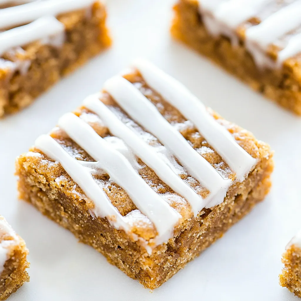 Iced Gingerbread Bars