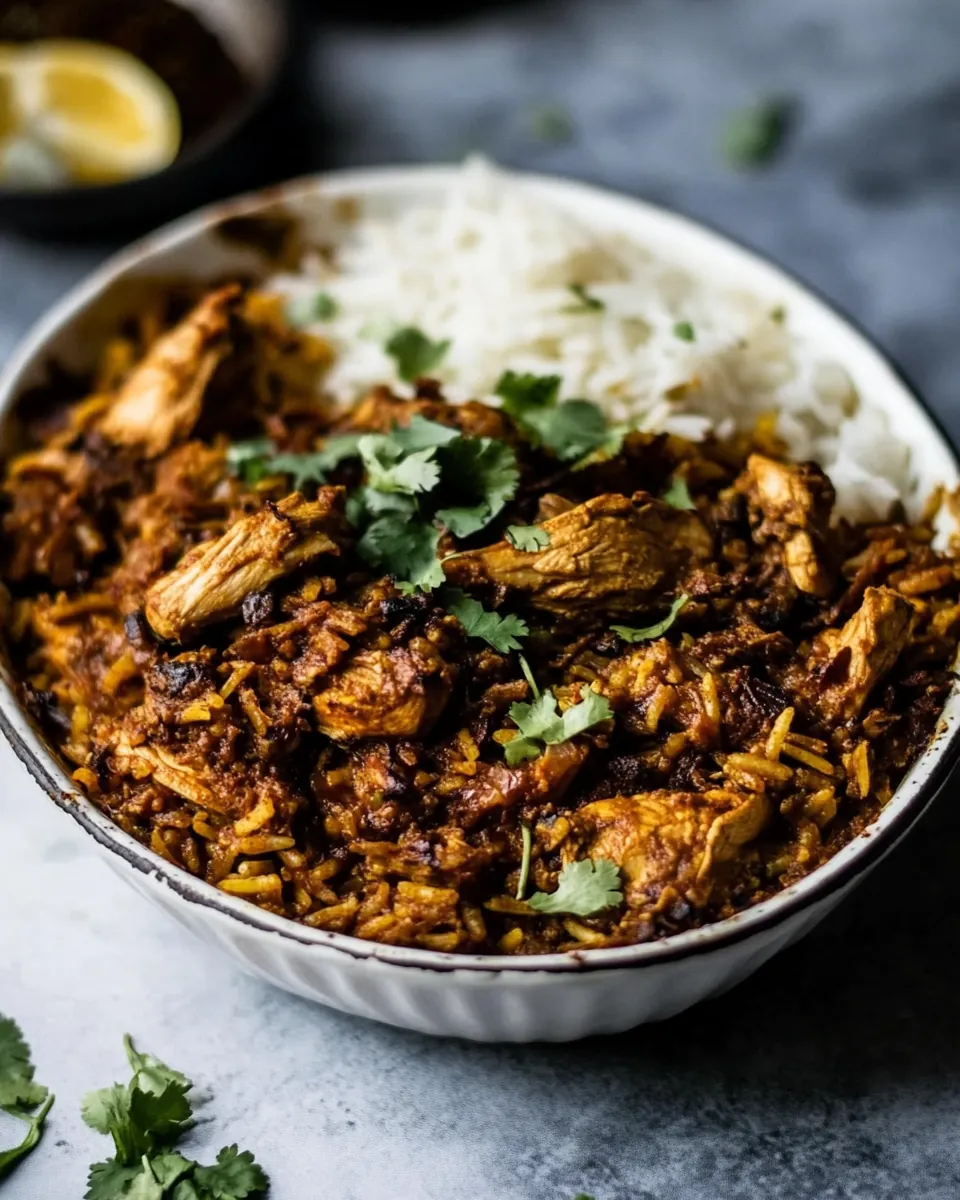 Indian Chicken Rice Casserole