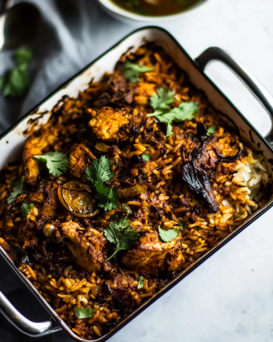 Indian Chicken Rice Casserole
