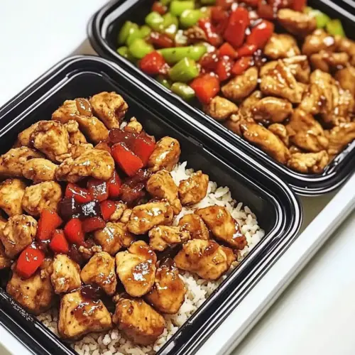 Individual Sweet Sour Chicken Meal Prep