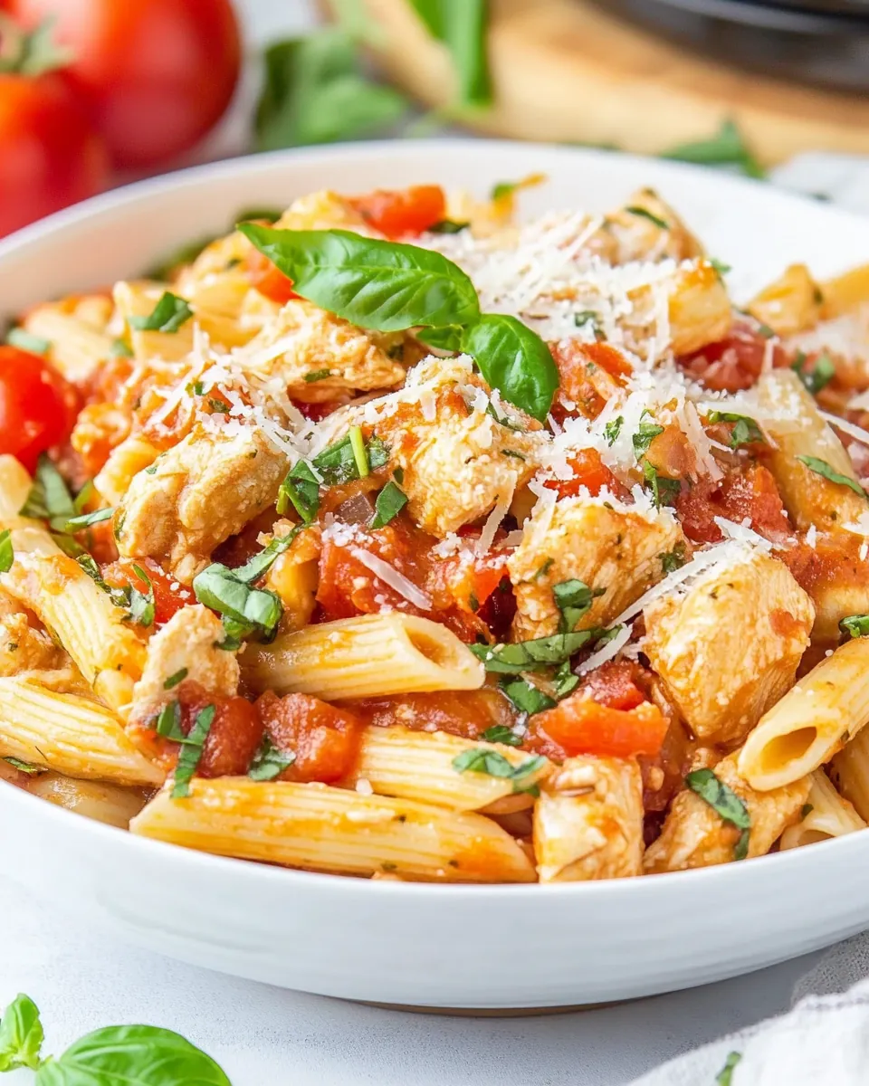 Instant Pot Bruschetta Chicken Pasta