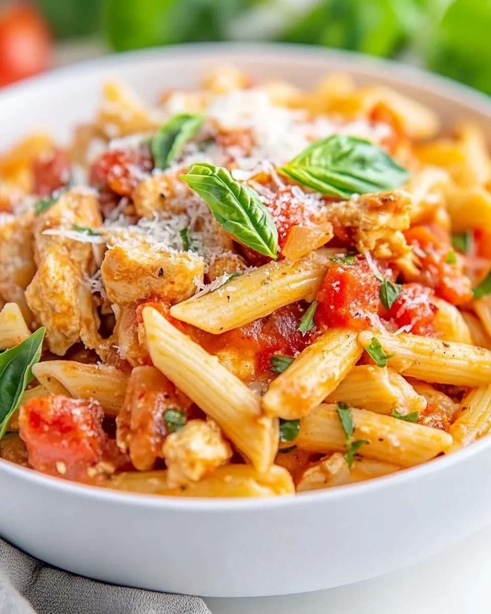 Instant Pot Bruschetta Chicken Pasta