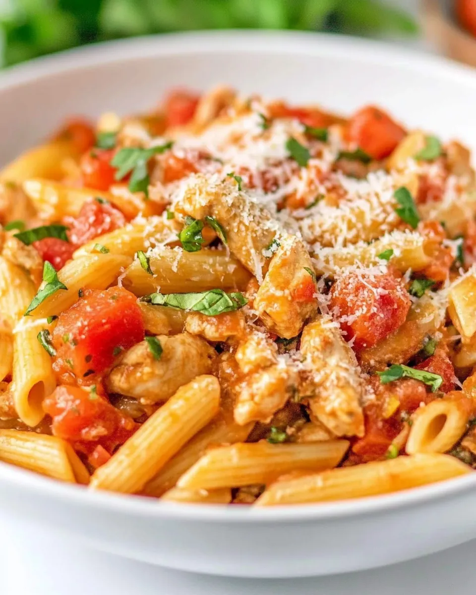 Instant Pot Bruschetta Chicken Pasta