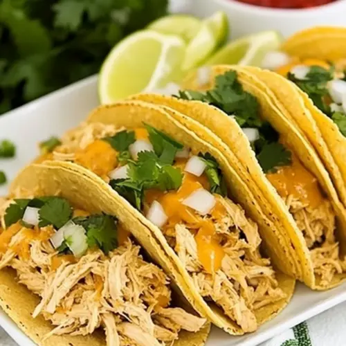 Instant Pot Cheesy Chicken Tacos